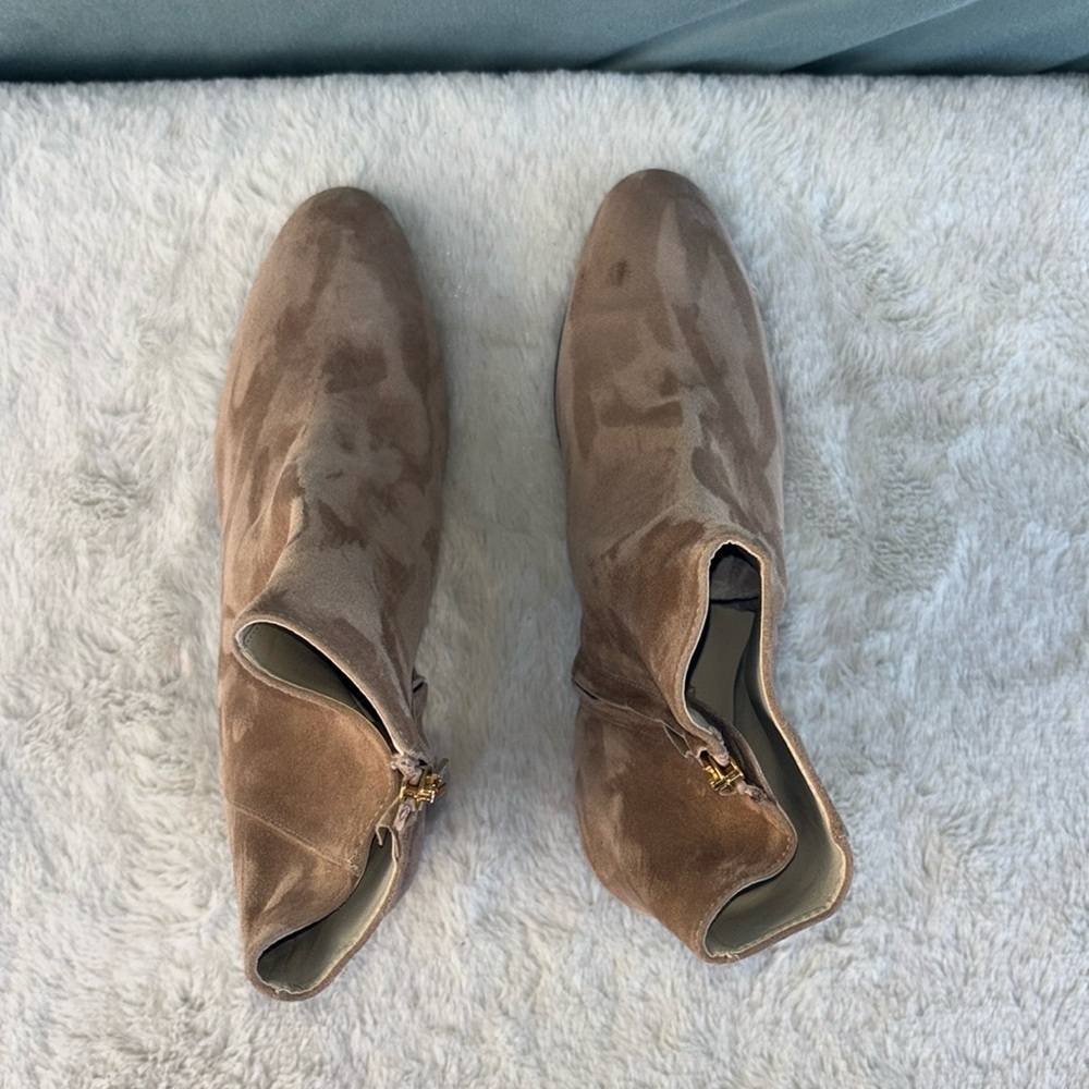BRUNO MAGLI GUC VINNY SUEDE BOOTIE EU 39.5 ANKLE TAN LUXURY ZIP - Picture 6 of 12